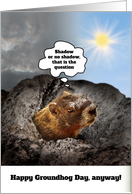 Happy Groundhog Day card