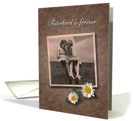 Sisterhood is forever / National Siblings Day card (1429396)