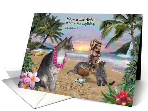 Meow is like Aloha card (475947)
