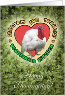 Vegetarian Thanksgiving card