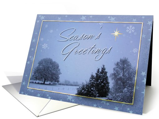 Snowscape Season's Greetings card (525399)