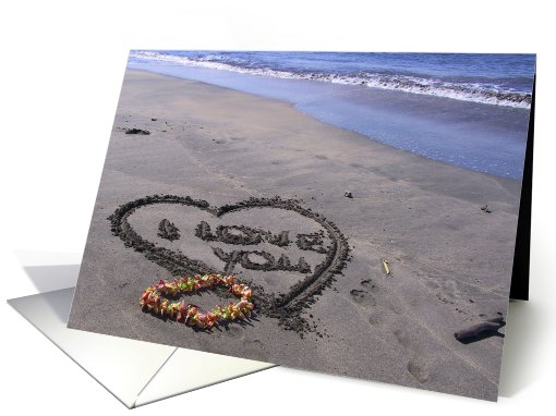 I love you (Hawaiian Style) card (537746)
