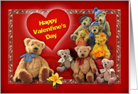 Happy Valentine’s Teddy Bears card