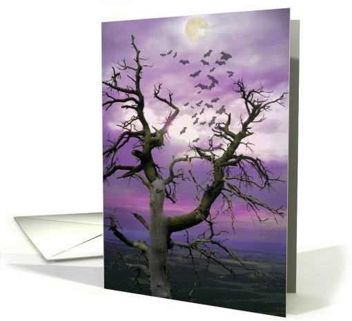 Spooky Halloween Tree card (686545)