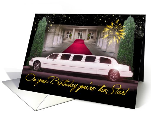 Stretch Limo Birthday card (784178)