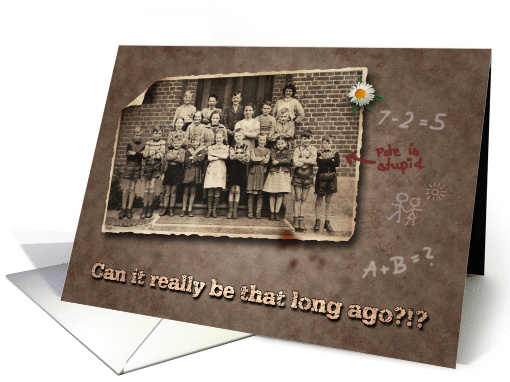 Vintage Class Reunion Invitation card (826260)