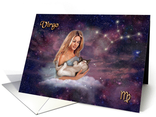 Virgo Birthday - for Cat Lovers card (847743)