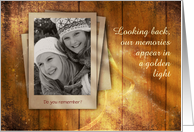 Golden Memories with your Photo card