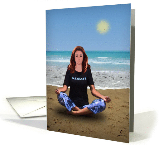 Beach Meditation card (911018)