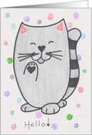 A Cat’s Hello card