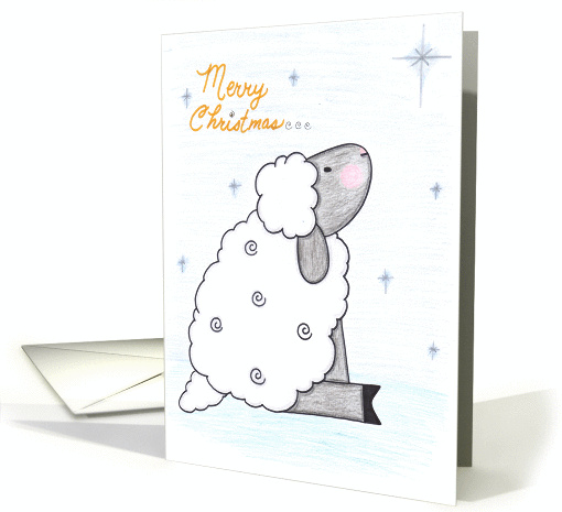 Merry Christmas - Sheep card (480085)