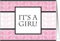 It’s A Girl! card