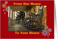 Seasons Greetings Our House To Your House card