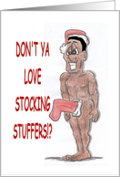 Crabby Holidays African American Stocking Stuffer card
