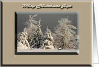 Christmas Joys - On Gold card