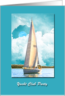 Yacht Club Party Invitation card