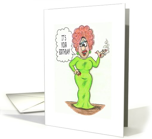 Gay Greetings Drag Queen Birthday card (481790)