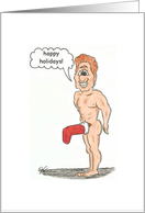 Gay Greetings Christmas Sexy Stocking Stuffer card