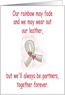 Gay Anniversary Partners Forever card
