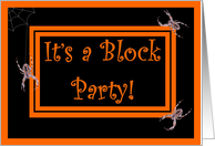 Halloween Block Party - Spiders card