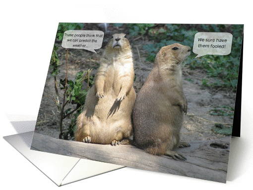 Groundhog Day Humor - Have them Fooled card (546019)