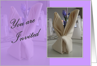 Easter Brunch - You are Invited - Purple card