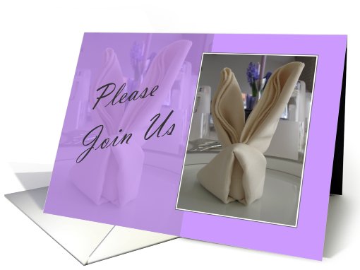 Easter Brunch - Please Join Us - Purple card (548541)