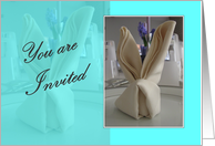 Easter Brunch - You are Invited - Turquoise card
