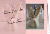 Easter Tea - Please Join Us - Pink card