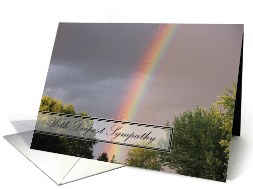 With Deepest Sympathy Rainbow card (716105)