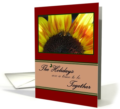 The Holidays are a time to be Together - Businss card (723945)