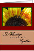 The Holidays are a time to be Together - Businss card