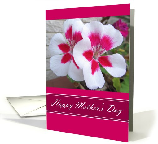 Happy Mother's Day - Geranium card (802822)