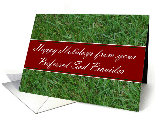 Happy Holidays from your Preferred Sod Provider card (881343)