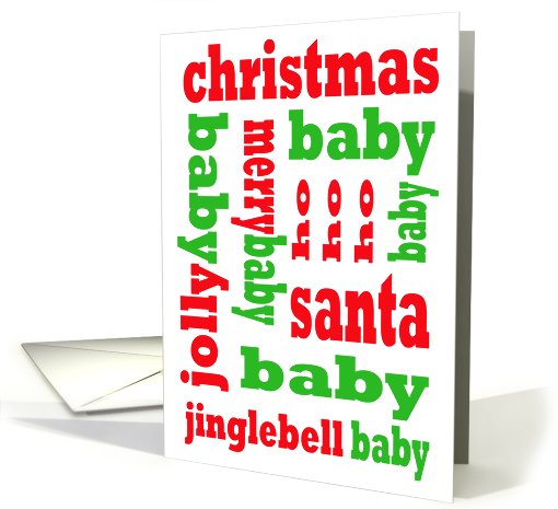 Christmas Baby card (484104)