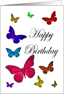 Birthday Butterflies card