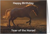 Happy Birthday Year of the Horse card