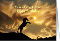 Happy Birthday Year of the Horse card