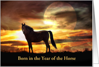 Happy Birthday Year of the Horse card