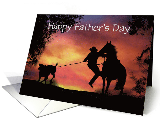 Cowboy happy fathers day card (1248750)