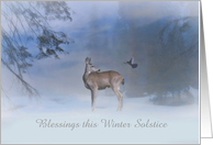 Happy Winter Solstice Dear and Jay Customize card