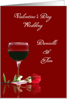 Wedding on Valentine’s Day Card Customizeable with Names card