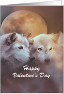 Wolves Soulmate Valentine’s Day Card Customizable card