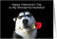 Cute and Fun Valentine’s Day For Wonderful Husband card