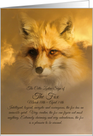 The Celtic Zodiac Sign of the Fox March 18th - April 14th card