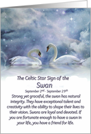 Celtic Zodiac Sign of the Swan. September 2nd thru September 29th card