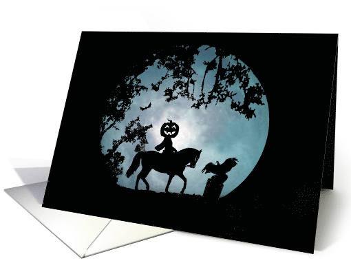 Jack O'lantern Headless Horseman Happy Halloween card (1447210)