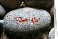 Thank You, You Rock Humor Fun Thanks with River Rocks card