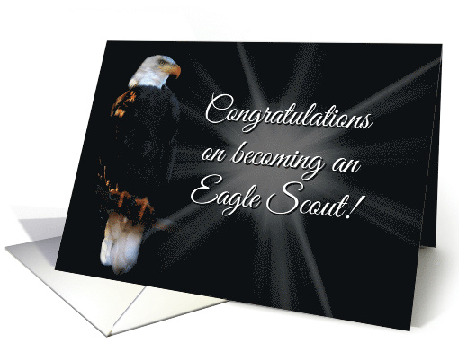 Congratulations on Becoming an Eagle Scout, Achieving Eagle Scout card