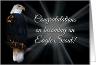 Congratulations on Becoming an Eagle Scout, Achieving Eagle Scout card